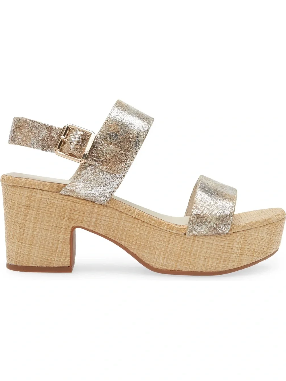 Chocolat Blu Grettel Platform Sandals In Tan Embossed Snake